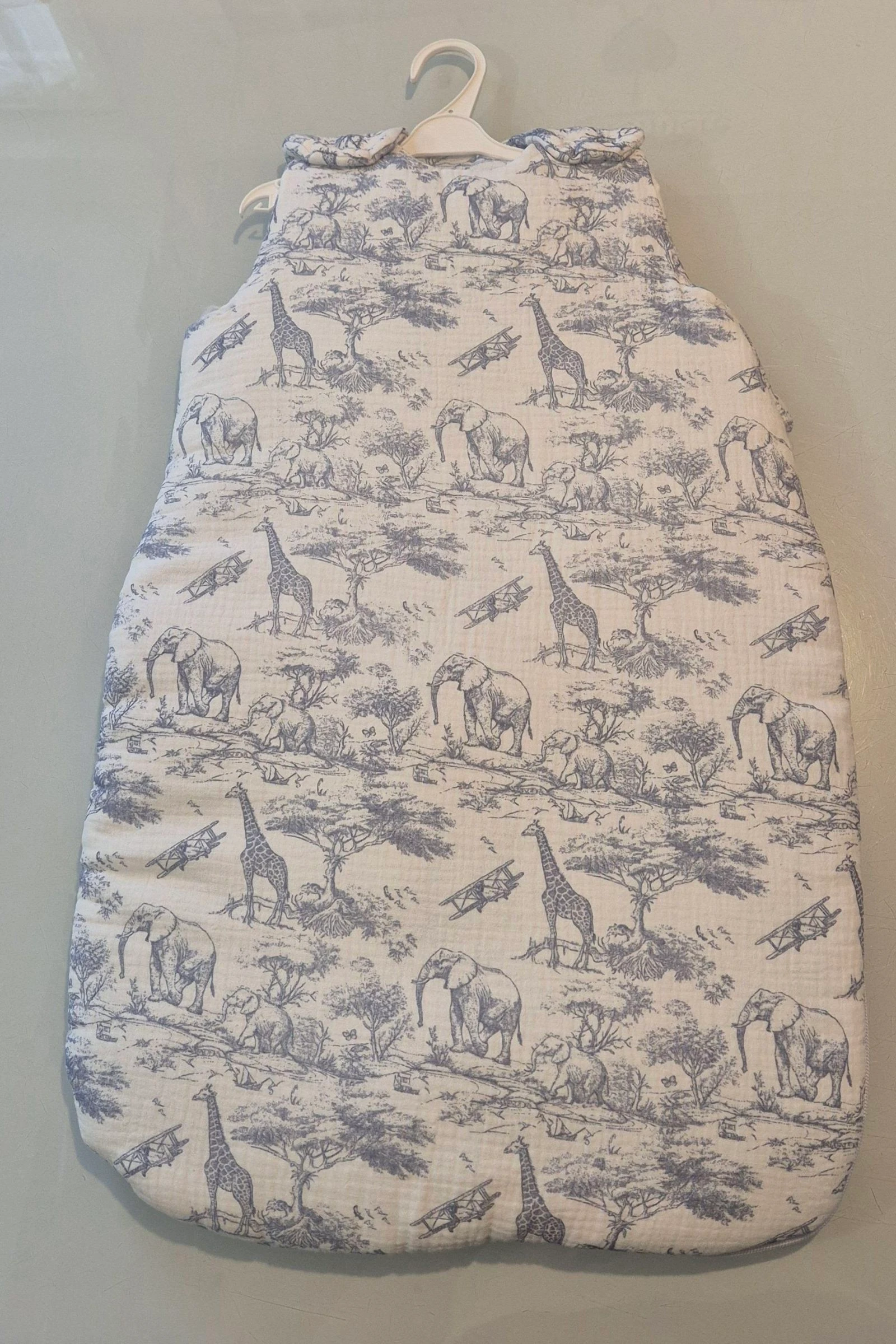 Gigoteuse savane bleu personnalisable 